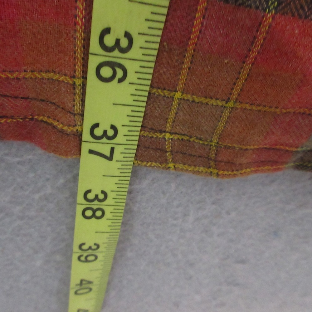 Toad&Co Shirt Dress M Orange Plaid Flannel Re-Form Outdoor Pockets Button NWT - Picture 9 of 10